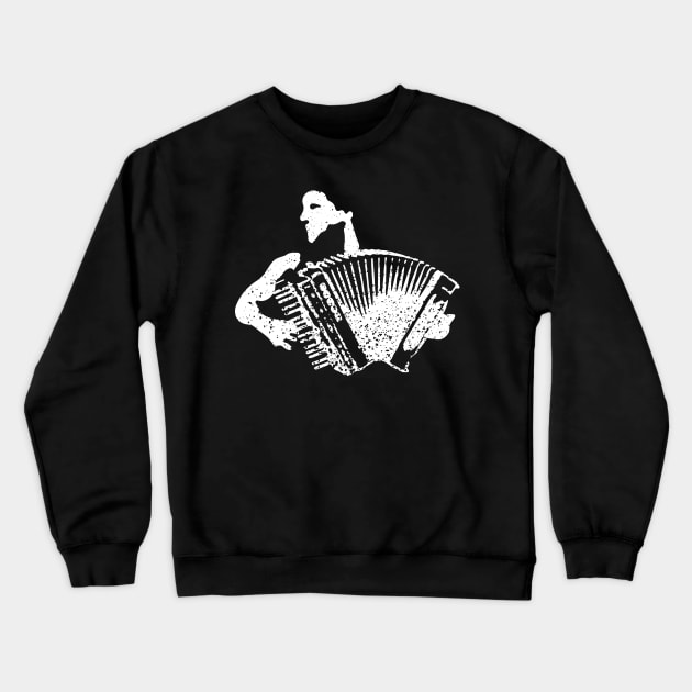 Accordion Player Crewneck Sweatshirt by jazzworldquest